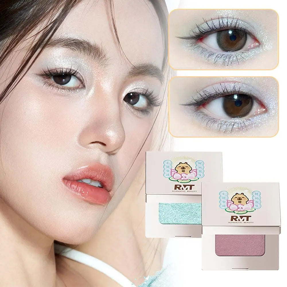 RMT Capybara Joint Single-color Eyeshadow Matte Eyeshadow Make Up Palette Metallic Shades Ideal Eyeshadow Make Up Palette