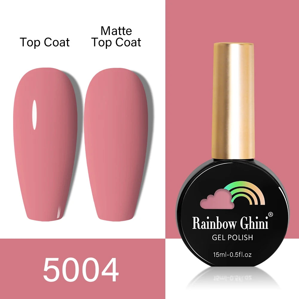 RG HEMA TPO FREE Neon Glitter Gel Nail Polish 15ml Nail Art Manicure Semi Permanent Gel Hybrid Varnishes Top Base Coat UV Nail