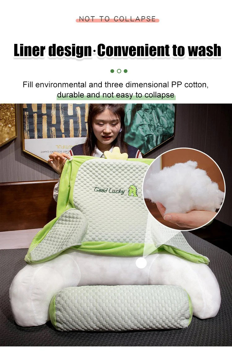 Home Portable Summer Ice Silk Cushion Multifunctional Detachable Waist Cushion