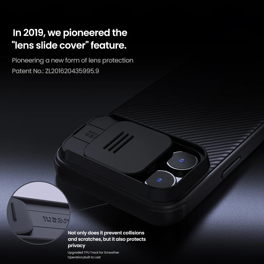 Nillkin Case for  iPhone 16 Pro Max / 16 Pro / 16 Plus / 16 CamShield Pro Phone Case, PC+TPU with Sliding Camera Cover