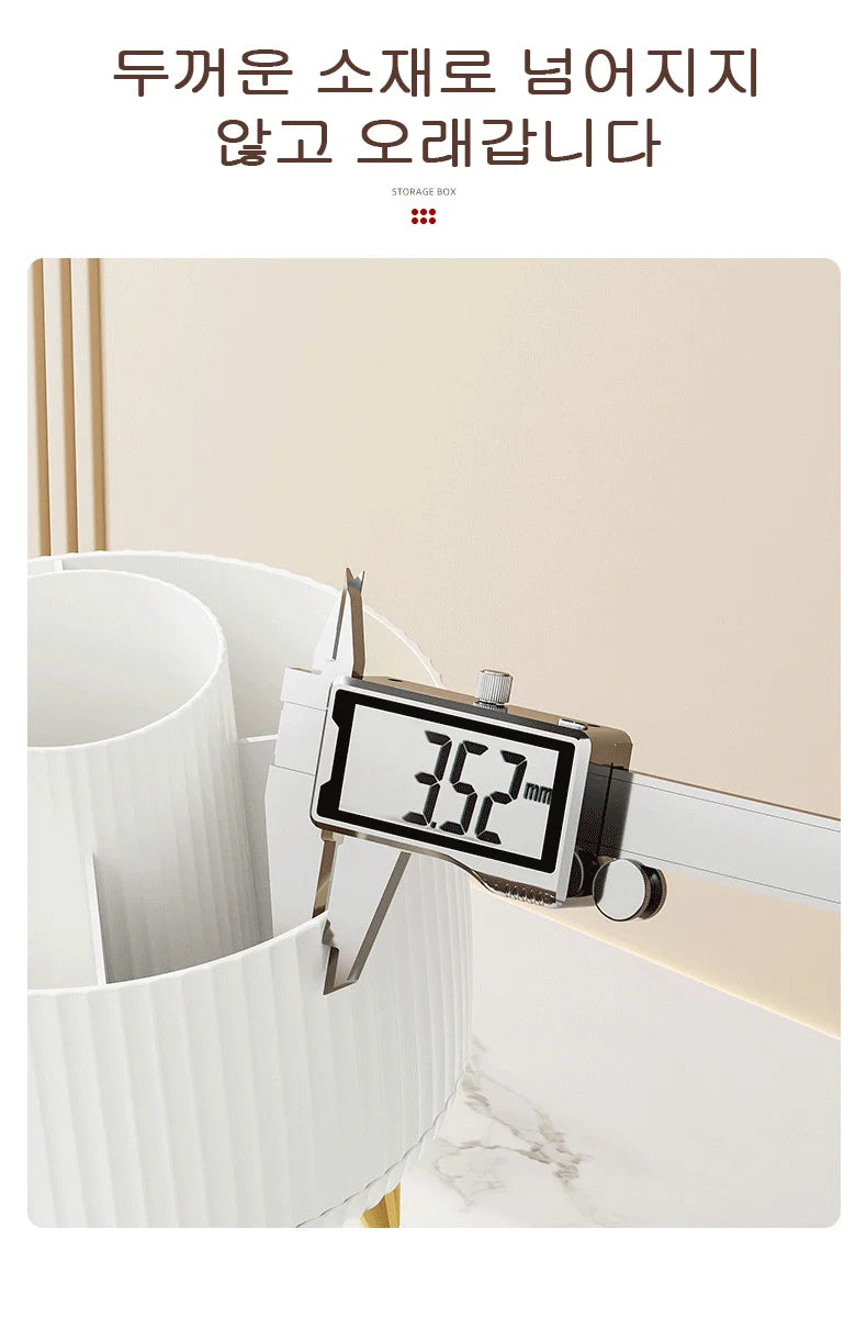 360 Degree Rotating Makeup Brush Organizer Storage Box Cosmetic Brush Holder Desktop Pen Pencil Container Organizer 1PCS