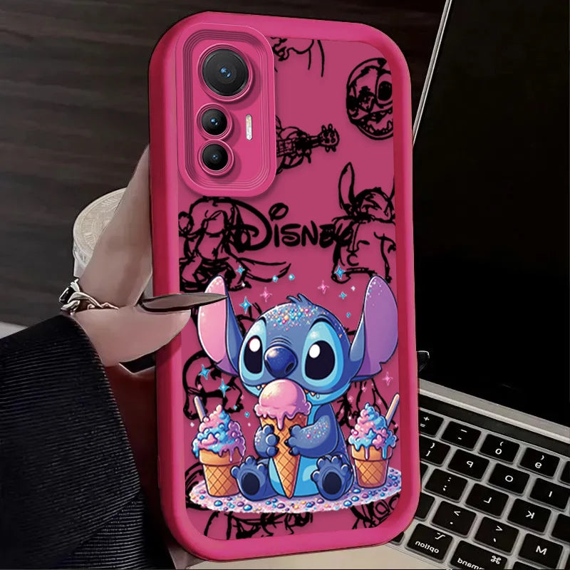 Anime Stitch Disney Phone Case for Xiaomi Mi 15 Ultra 14 13 12 12S 12X 11 Lite 5G NE 13T 12T 11T 14T Pro Soft Silicone Cover