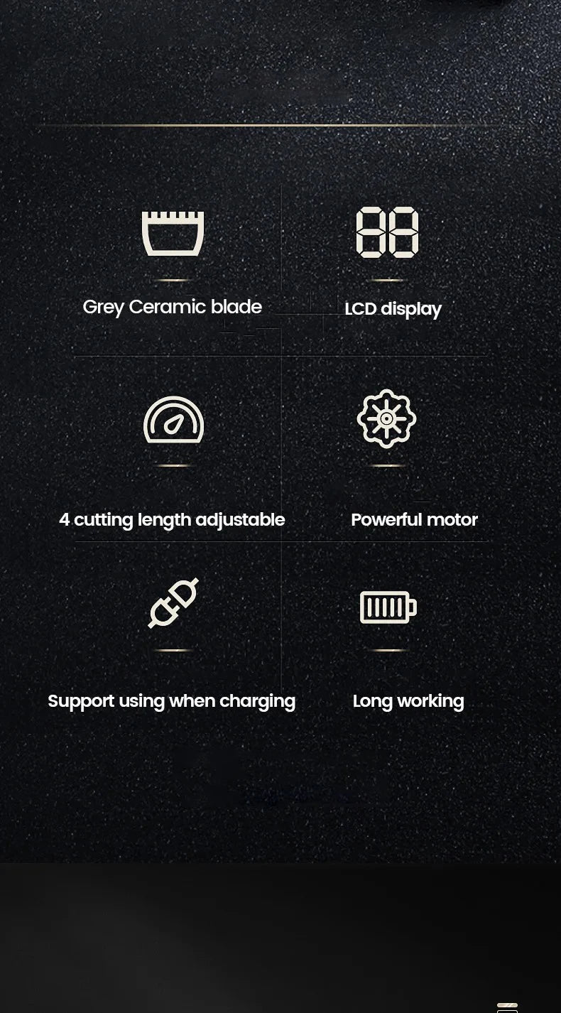 Professional Pet Grooming Cordless Clipper Low Noise Electric Hair Trimmer for Dogs and Cats