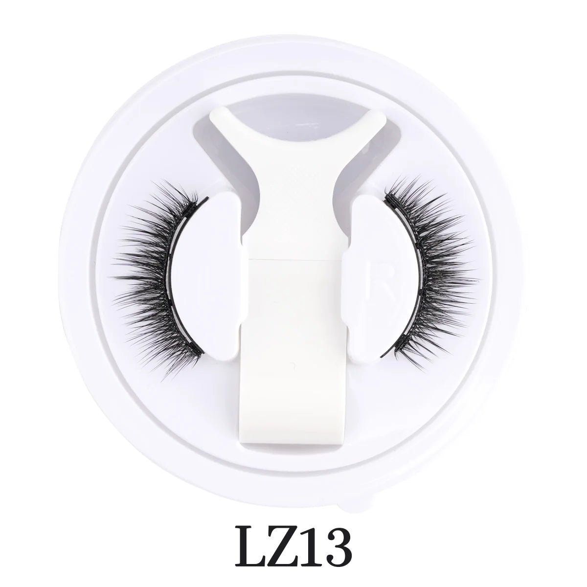 Reusable Magnetic Eyelashes 1 Pair Natural Curly Fluffy Magnetic False Eyelashes No Glue Needed Lashes Makeup with Tweezer Set
