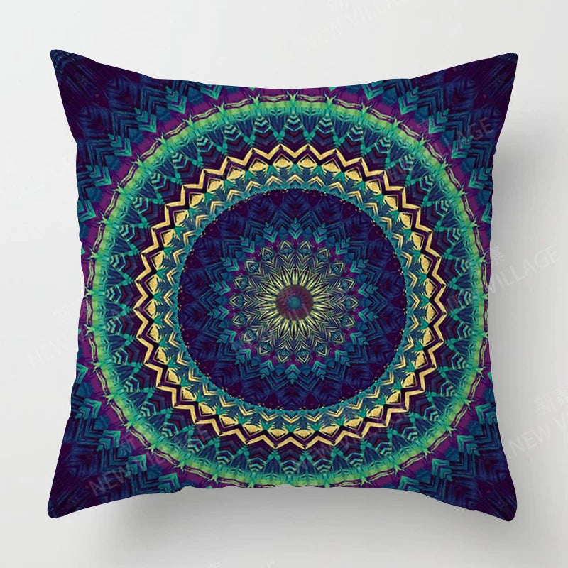 Fall home decor autumn living room throw pillow cover sofa boho Cushion cover mandala 45x45cm 45*45 50x50 60x60cm 40*40 40x40cm