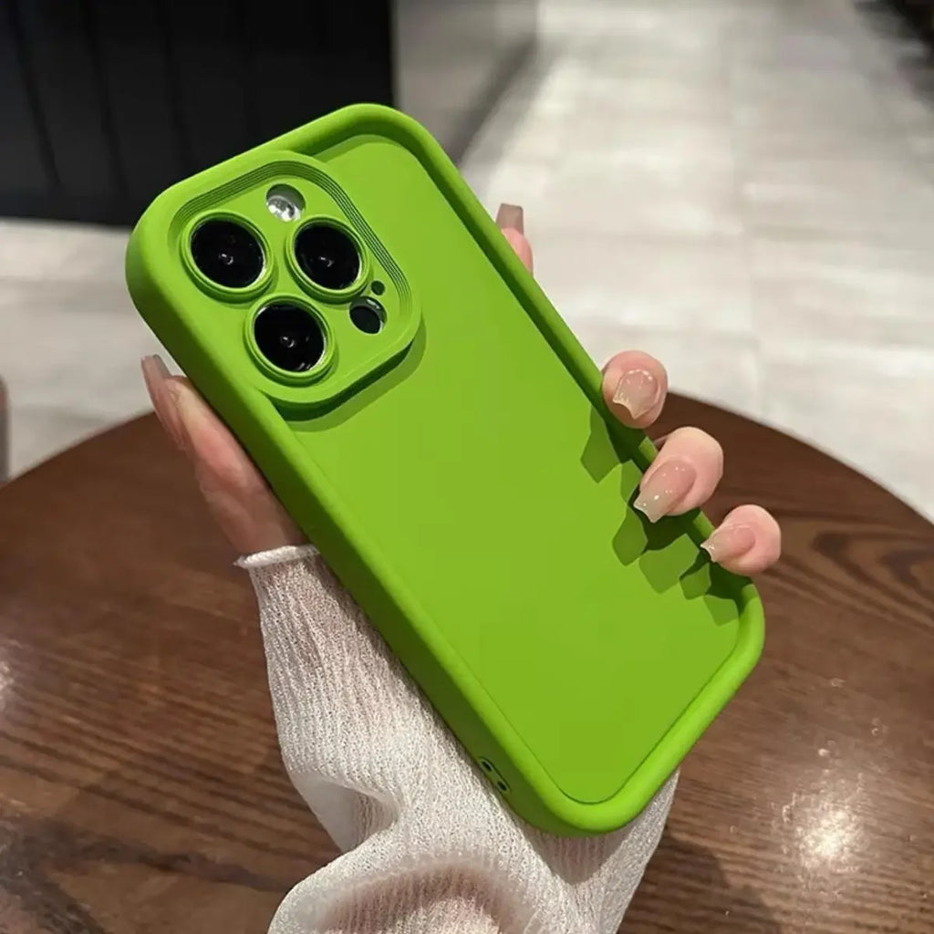 Luxury Candy Color Silicone Case For iPhone 11 13 12 14 15 16 17 Pro Max 15 Pro XS XR XS Max 7 8 PLUS 16E SE Shockproof Cover