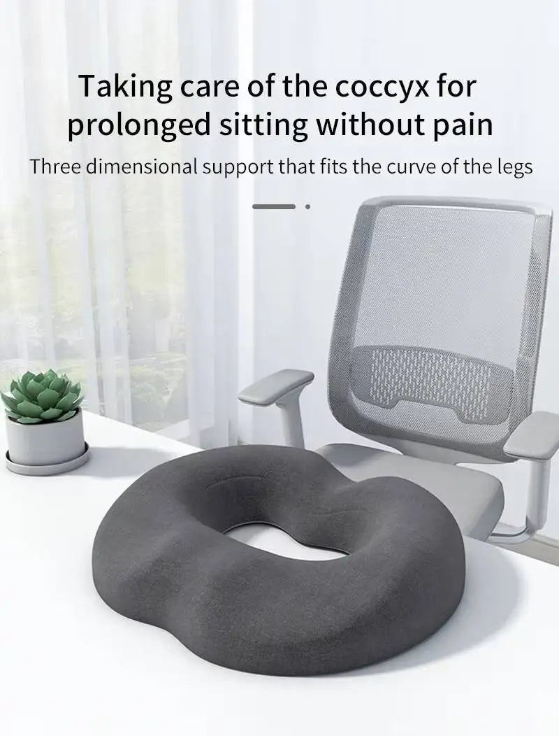Breathable Comfortable Office Chair Memory Foam Seat Non Slip Orthopedic Prostate Cushion for Tailbone Sciaticaback Pain Relief