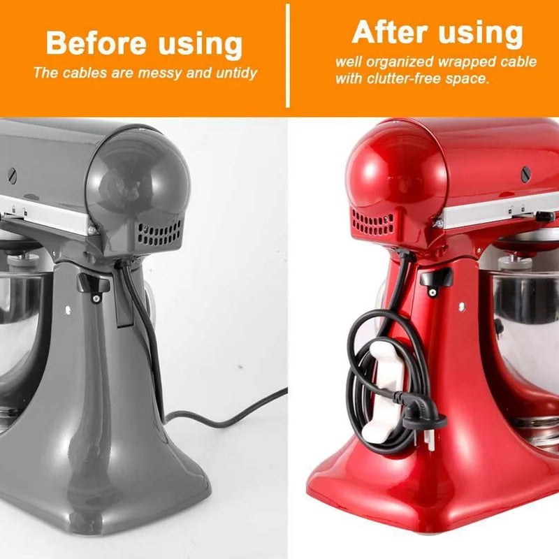 1/5/10pcs Cord Winder Cable Management Clip Cable Holder Keeper Organizer For Air Fryer Coffee Machine Kitchen Appliances