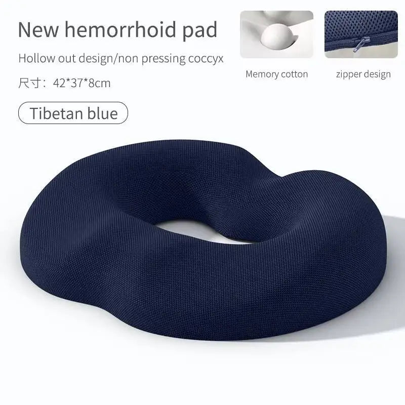 Breathable Comfortable Office Chair Memory Foam Seat Non Slip Orthopedic Prostate Cushion for Tailbone Sciaticaback Pain Relief