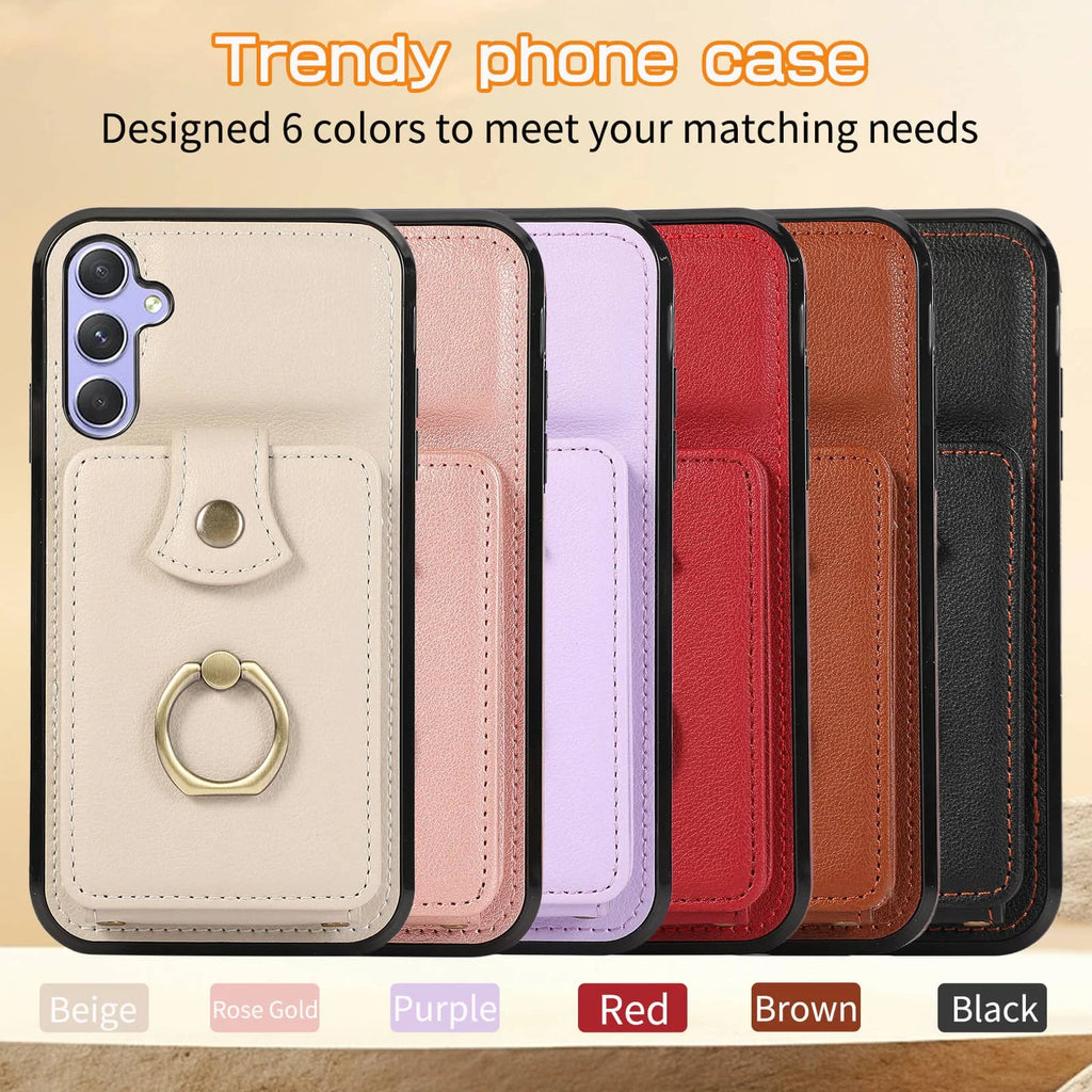 For Samsung Galaxy A16/A55/A15/A35/A25/A54/A34/A24/A14/A22/A53/A21S/A13/A12/A33/A32/A51/A71/A72/A52 Case Wallet with Card Holder