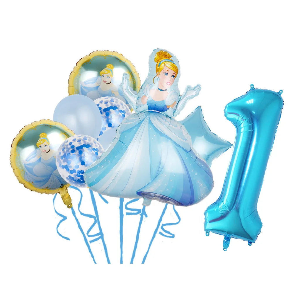 Disney Cinderella Princess Birthday Party Decoration Girls Cinderella Birthday Party Favors Plates Cup Napkins Tablecloth Supply