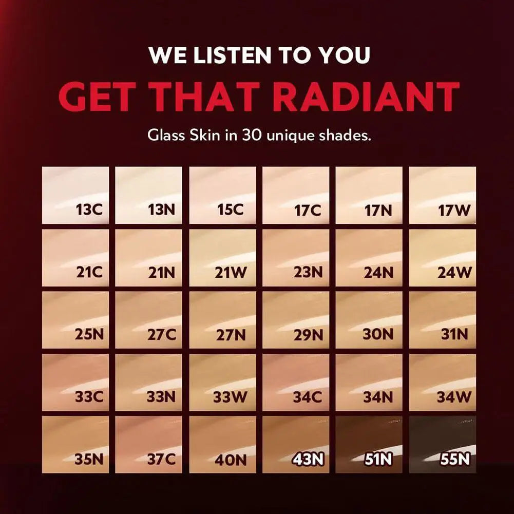 Red Foundation Waterproof Cushion Concealer Air Cushion Compact High Coverage Foundation Long Lasting Setting Spray Makeup