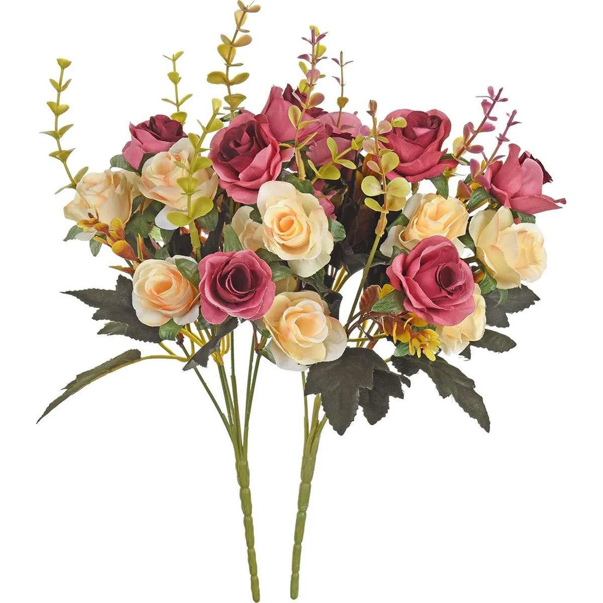 Silk rose Artificial Flowers Wedding Home Garden Decoration bride Bouquet Diy gift Scrapbooking Wreaths wall Photography prop