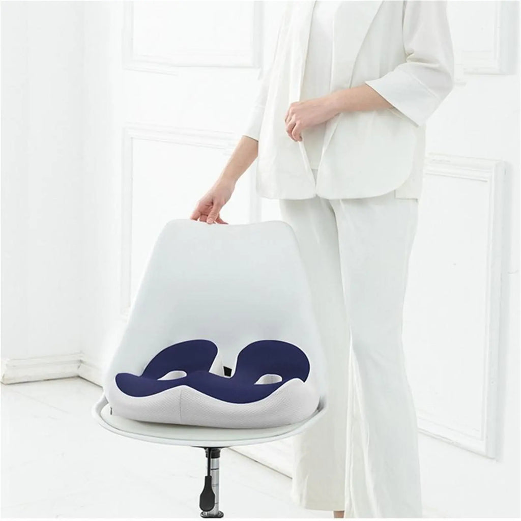 Seat Cushion,Orthopedic Memory Foam Prostate Cushion for Tailbone Sciaticaback Pain Relief Comfort Chair Car Seat(Black)