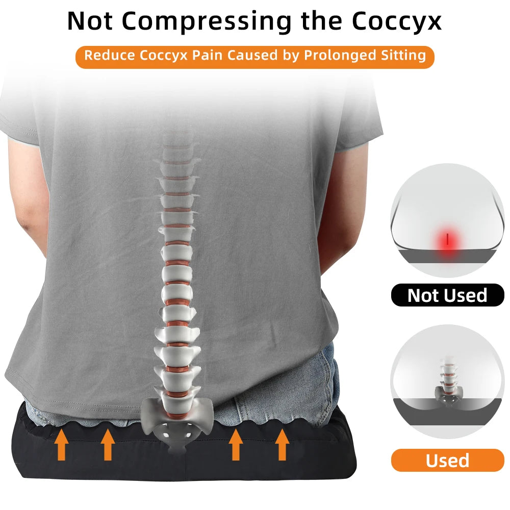 Summer Cool Seat Cushion Breathable Cool-feeling Fabric Butt Pad Car Seat Soft Office Home Stool Butt Cooling Pad