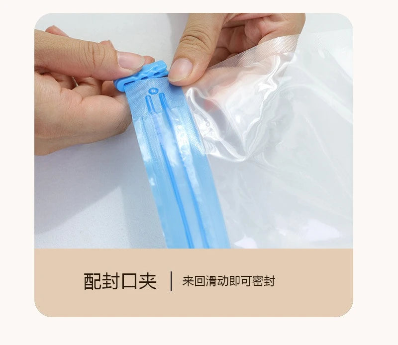 5-pieces Hand Roll Vacuum Compression Bag, Clothing Duvet Cover Storage Bag Business Travel No Need for Vacuum Compression Bag