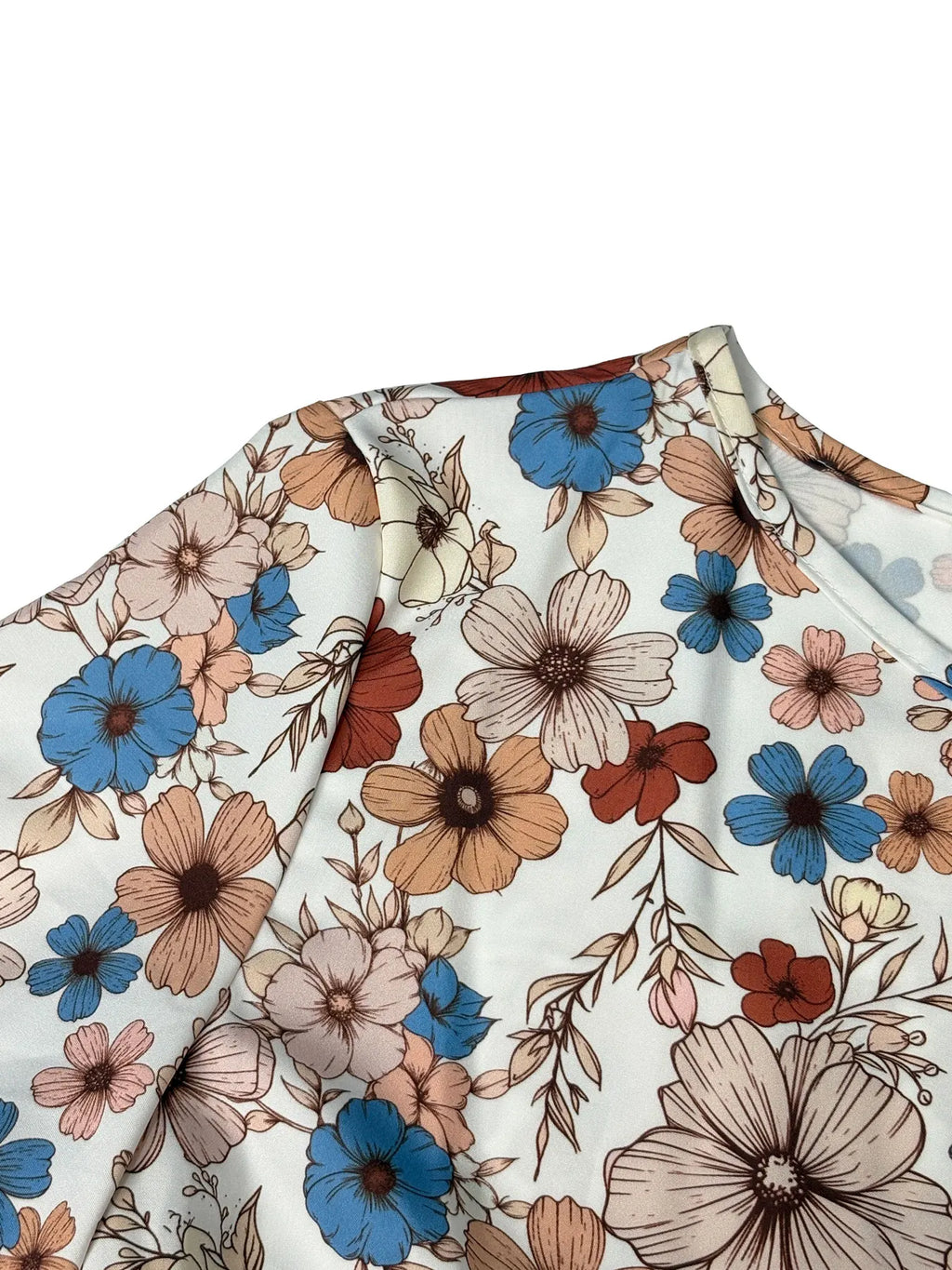 Women's Floral Print Tie Neck Flounce Sleeve Dress, Elegant Fashion Casual Dress for Daily Outdoor Wear, Women Dress for Spring