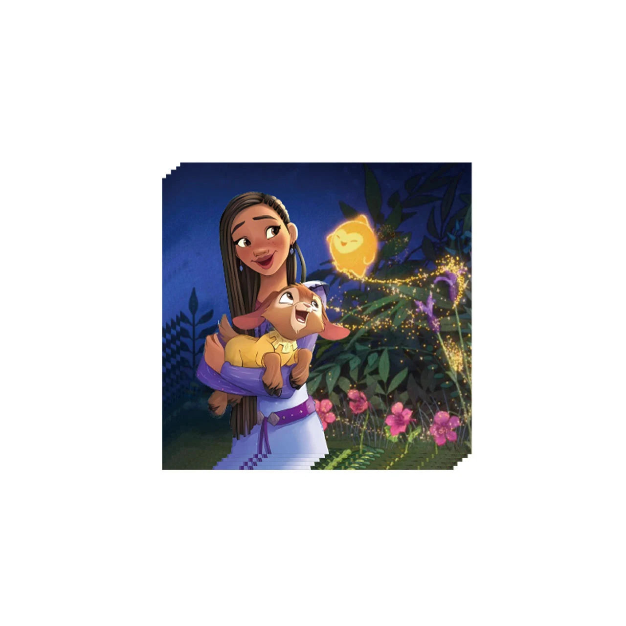 Cartoon Wish Birthday Party Decorations Asha Goat Balloons Disposable Tableware Plate Straw Napkin Princess Baby Shower Supplies