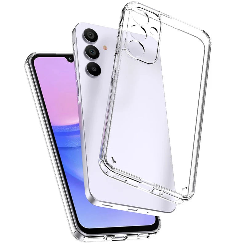 Clear Phone Case For Samsung Galaxy A53 A13 A73 A54 A34 A14 A55 A35 A15 A05S A56 A36 A16 A26 5G Transparent Silicone Soft Cover