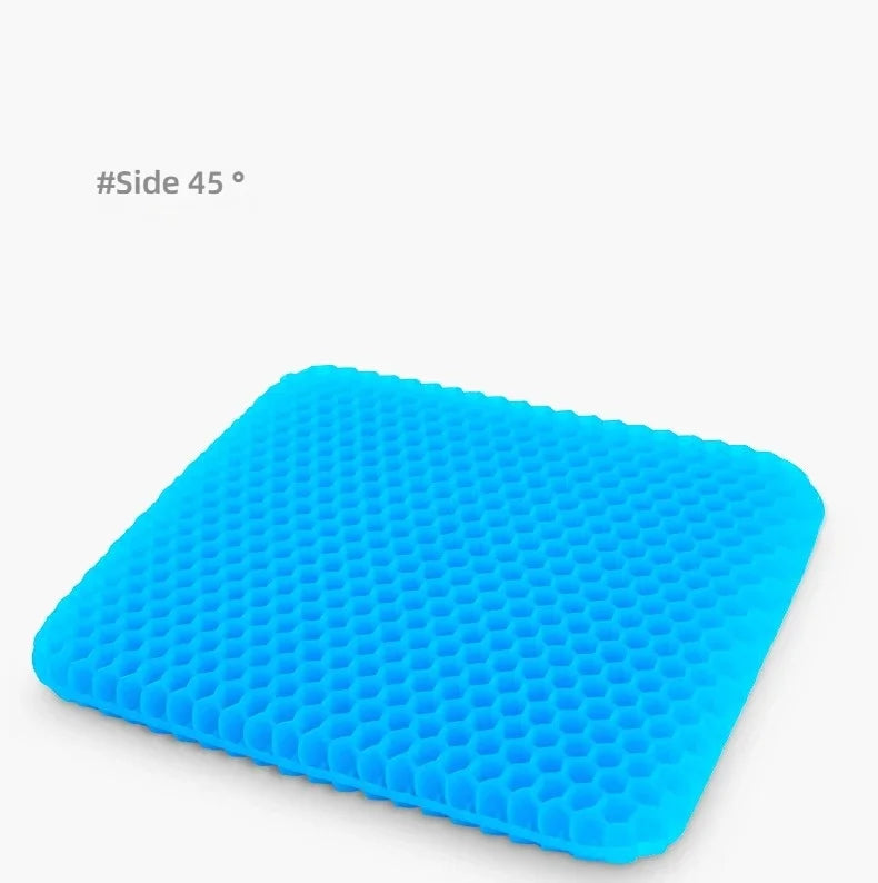 Car Use Square Cooling Breathable Polymer Gel Seat Cushion Anti-slip Hollow Out Design Summer Ice Mat for House Couch and Chairs