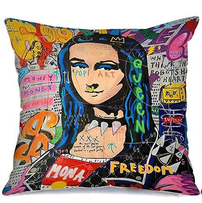 Color Printing Pillow Case Square Cushion Cover Banks Street Art Pillowcase Decorative Modern Throw Pillow Case 50*50 cm