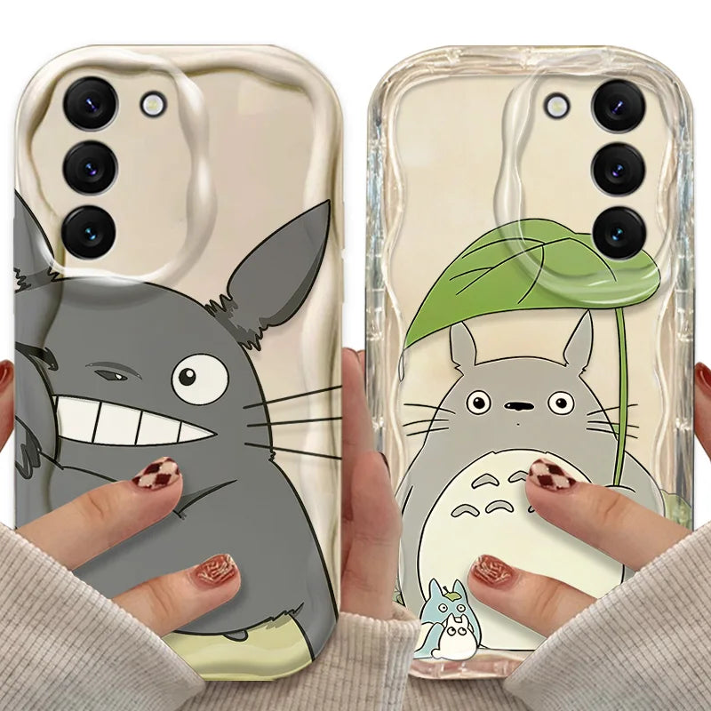 T-Totoros Wave Case for Samsung Galaxy A53 A50 A50S A36 A35 A34 A32 A30 A26 A25 A24 A20 A16 A15 A06 A05S A05 M55 M54 5G Cover