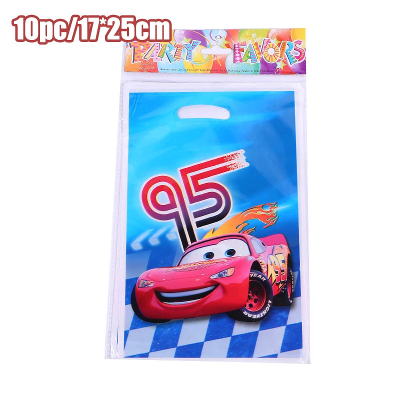 Disney Cars Birthday Decoration Cartoon Lightning Mcqueen Party Paper Plates Napkins Cups Balloon Event Supplies Baby Shower Kid