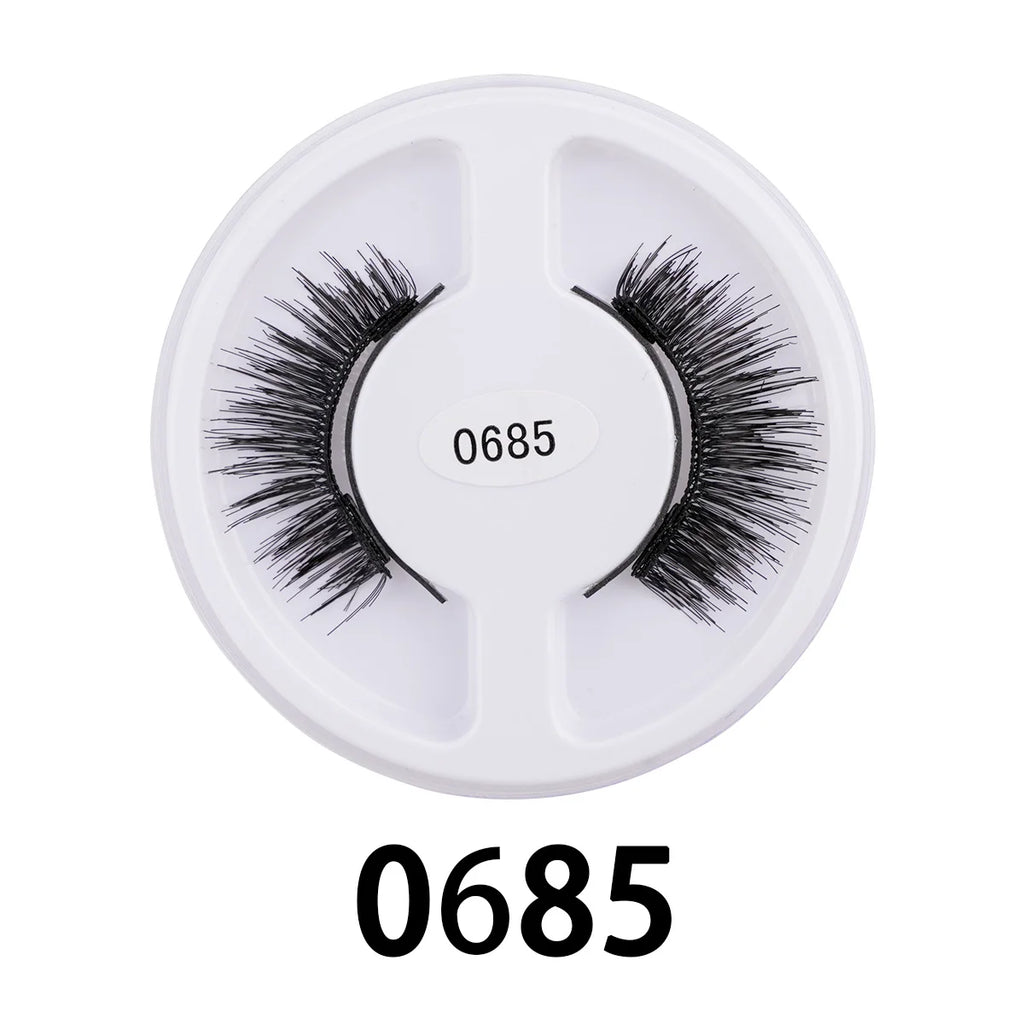 YSDO Upgrade Magnetic False Eyelashes 5 pair Set Eyelash Extension 3D Natural Lashes 3-Step Press On Fake Lash Handmade EyeLash