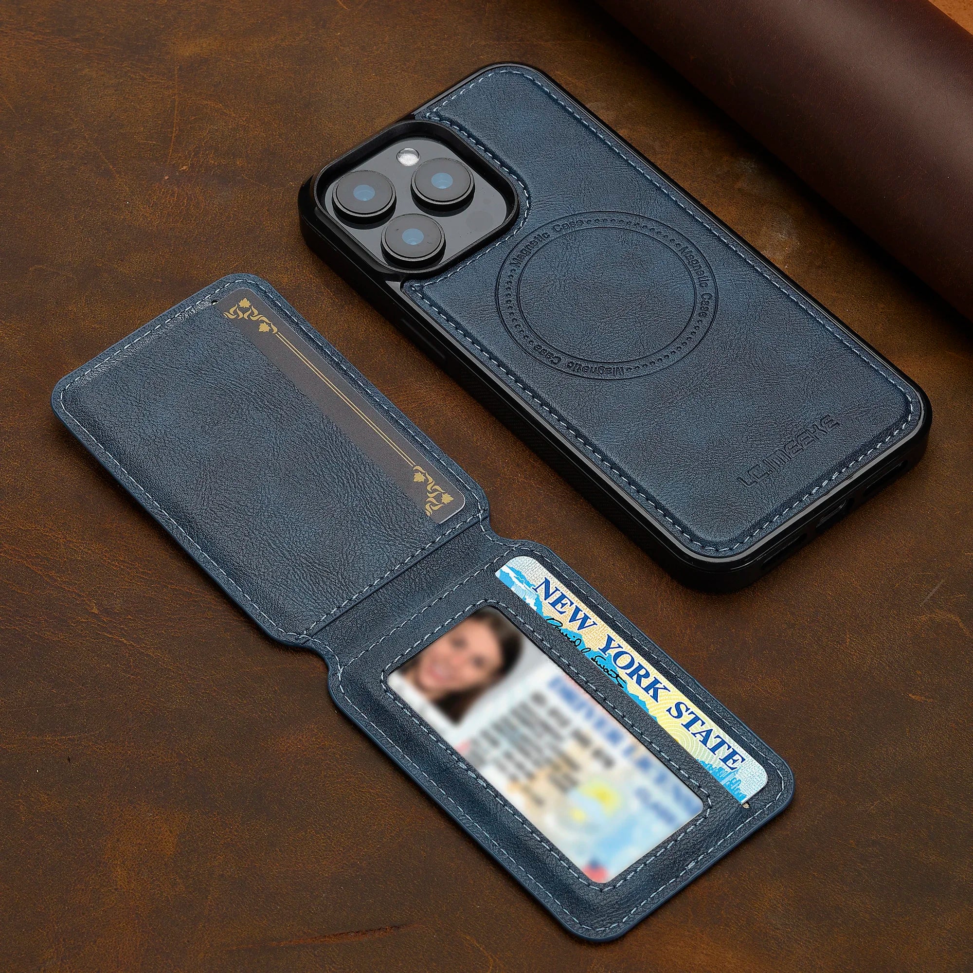 Detachable Magnetic 2 In 1 Leather Case For iPhone 16E 17 1615 14 13 12 11 Pro XS Max Air XR 8 7 Plus SE Card Pocket Phone Cover