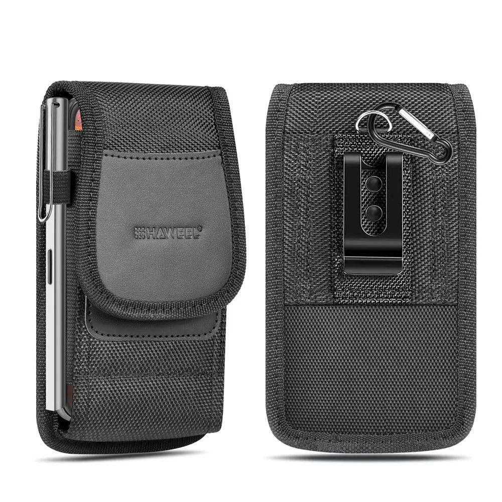 4.7-6.8inch Phone Nylon Pouch Multifunction Cell Phone Belt Clip Carrying Holster Case Waist Bag For iPhone,Samsung ,Smartphones