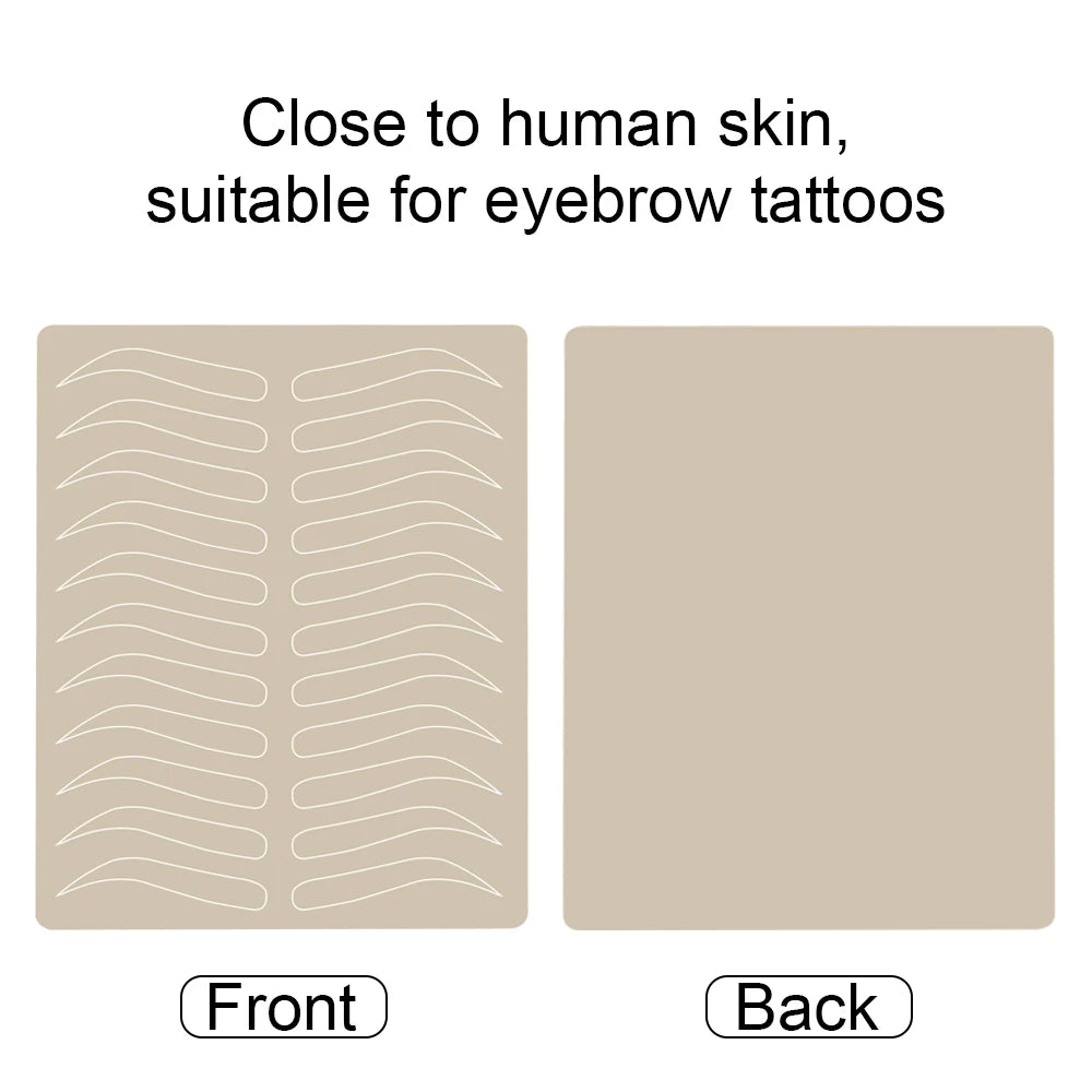 20/10/5/3/1Pcs Microblading Eyebrow Tattoo Practice Skin Eyebrow Permanent Makeup Supplies PMU Eyebrow Tattoo Training Skin