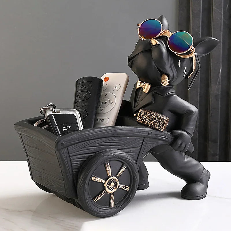 Dog Statue Storage Box Animal Ornament Resin  Art Sculpture Figurine Home Decoration Home Decoration Study Ornament