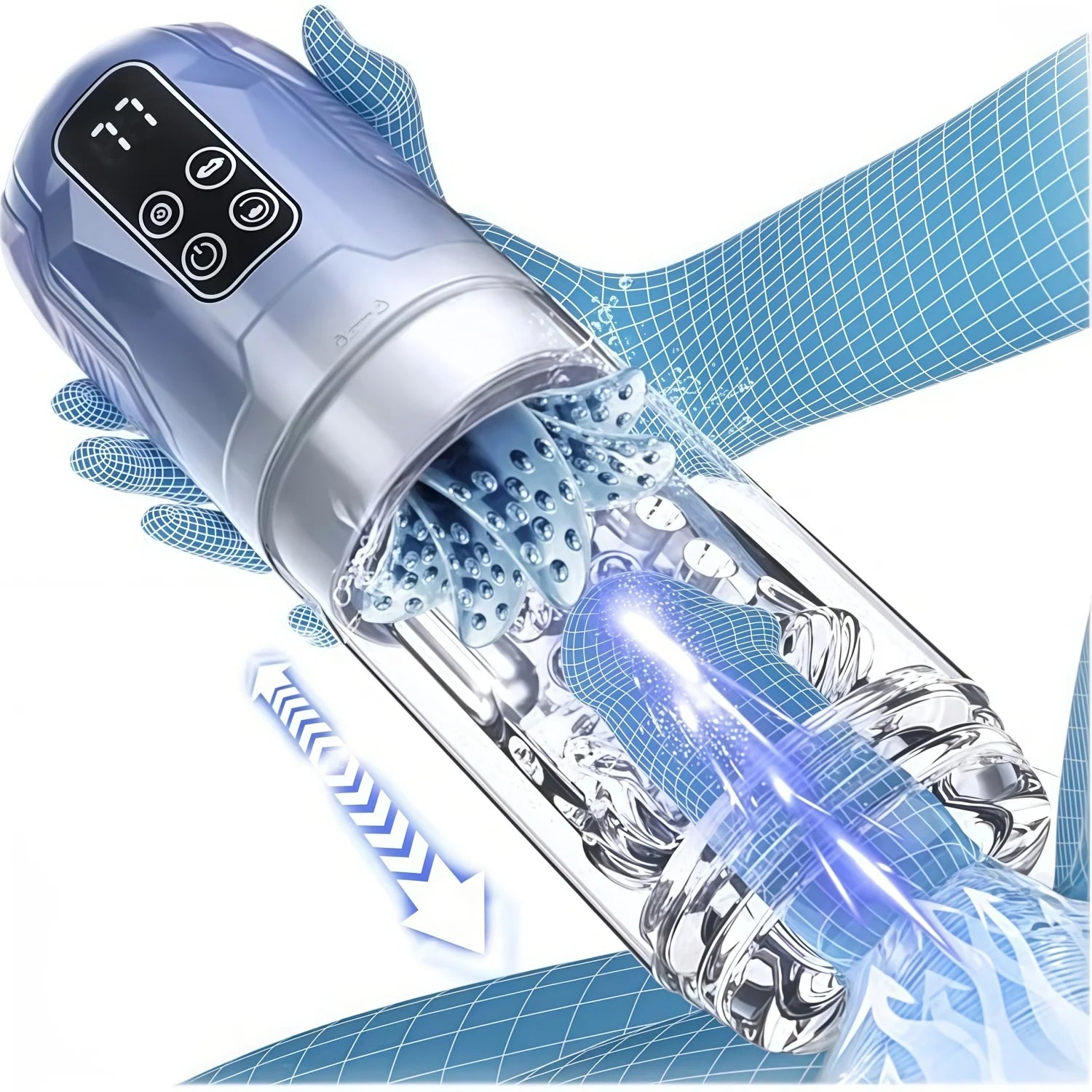 Telescopic Automatic Male Masturbator Masturbation Cup Blowjob Machine Sucking Pocket Pussy Vacuum Penis Pump Sex Toys for Men