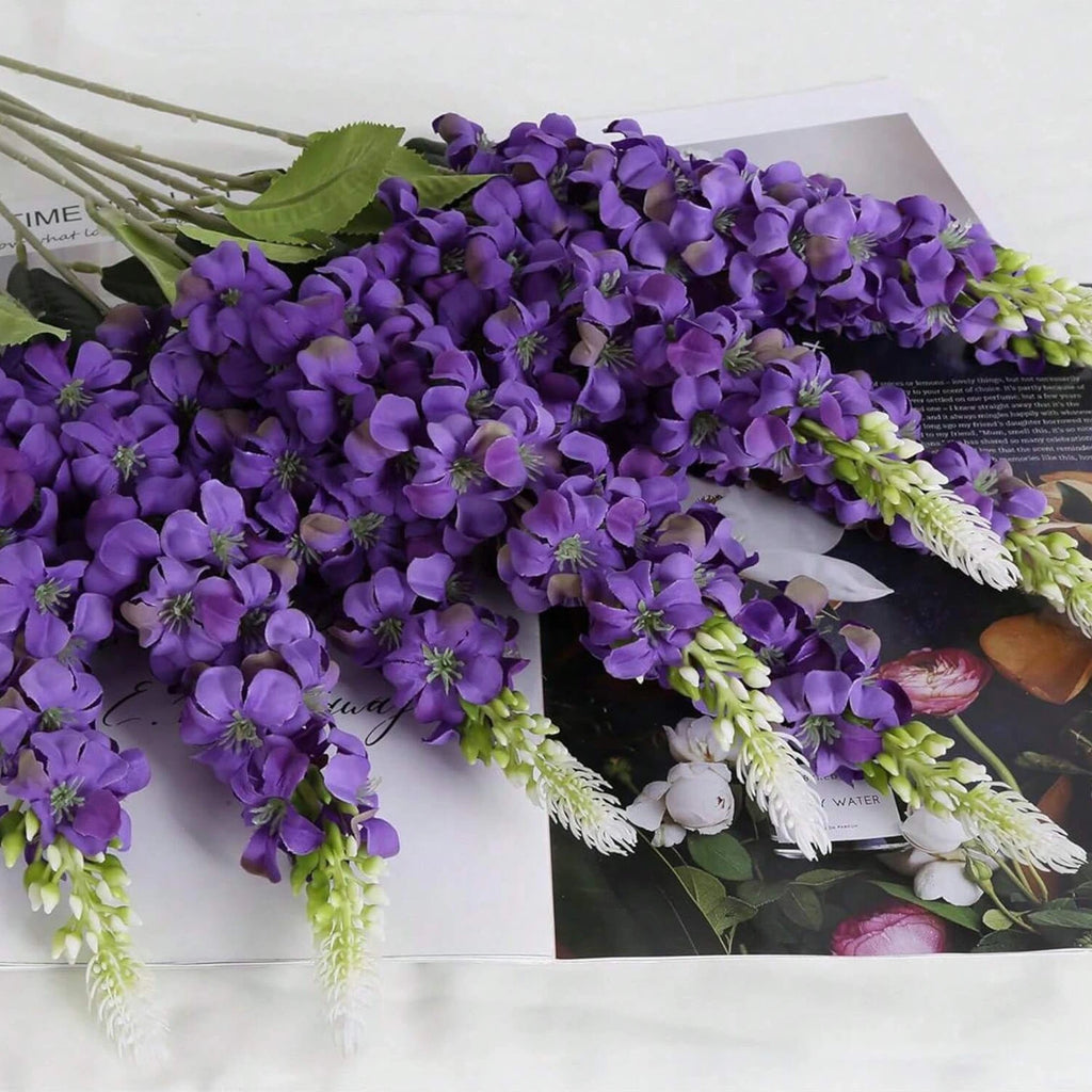 Artificial Flowers Shyacinth Rattan Home Living Room Wedding Celebration Outdoor Garden Wall Birthday Gift Box Decor Accessories