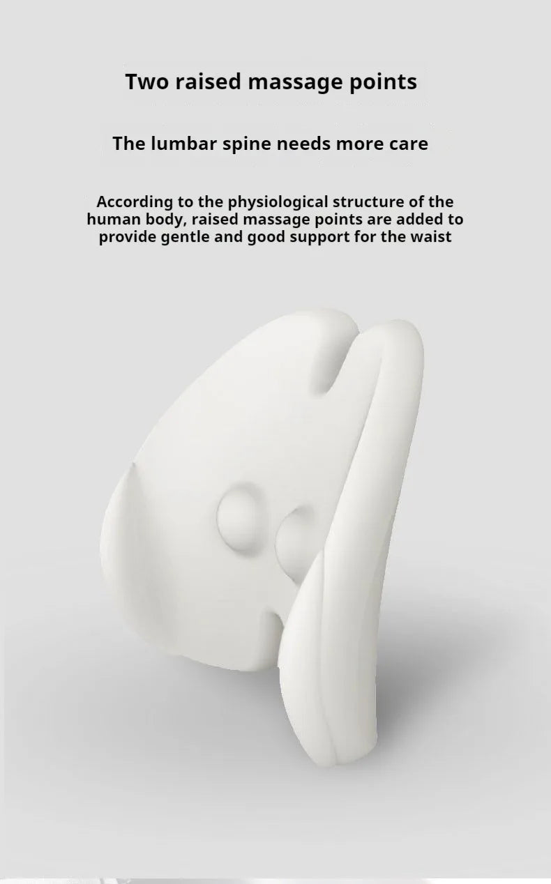 Memory Foam Seat Cushion Waist Back Support Pillow Set Orthopedic Ergonomic Coccyx Relief Hip Lumbar Pad for Office Chair Car