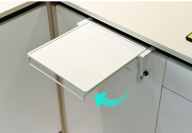 Foldable Countertop Shelf - Carbon Steel Cabinet Door Organizer with Multi-Functional Board - Space Saving Kitchen & Home Storag