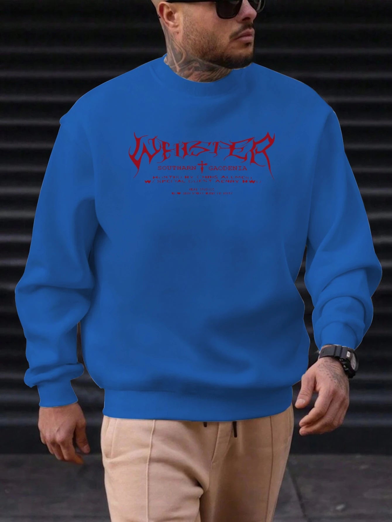 Men's Southarn Pattern Print Hoodie round Neck Casual Comfortable High Quality Fashion Autumn Daily Wear Street Style