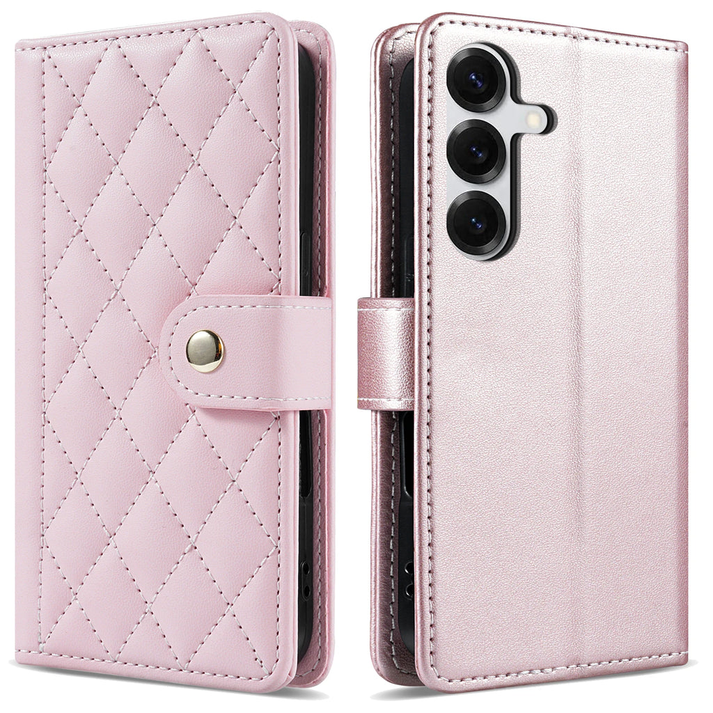Strap 3D Leather Phone Wallet Case Book For Samsung Galaxy S25 S24 S23 S22 S21 S20 A06 A16 A26 A36 A56 A15 A35 A55 A54 A53 Cover