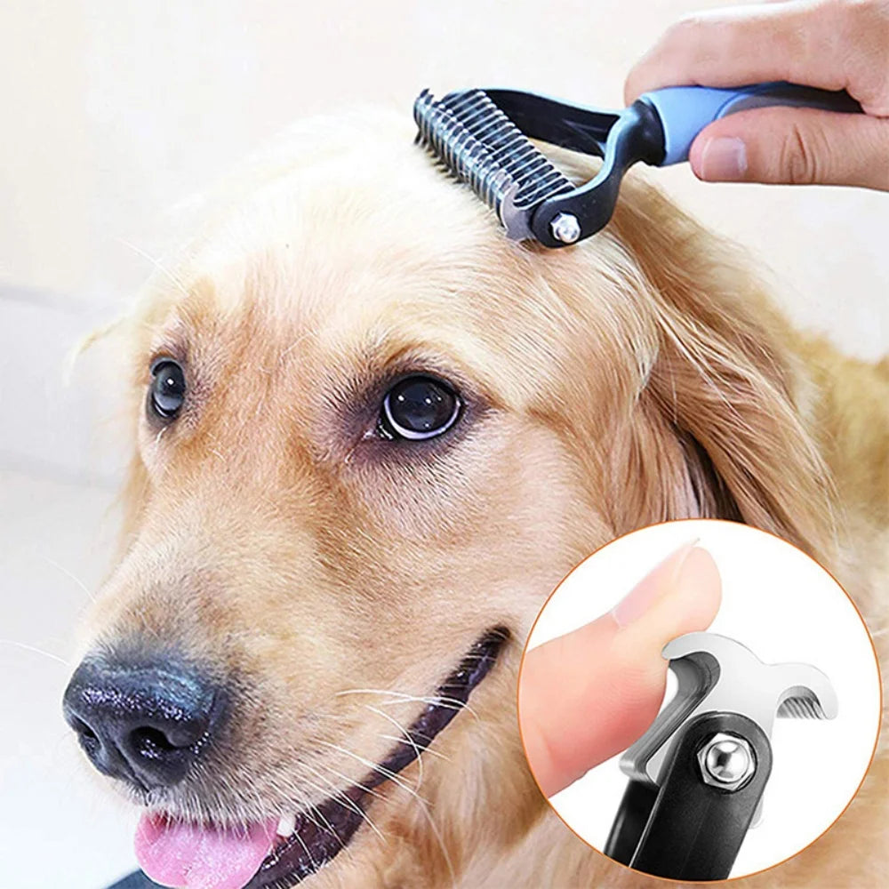 Stainless Pet Deshedding Brush Dog Hair Remover Pet Fur Knot Cutter Puppy Cat Comb Brushes Dogs Grooming Shedding Supplies