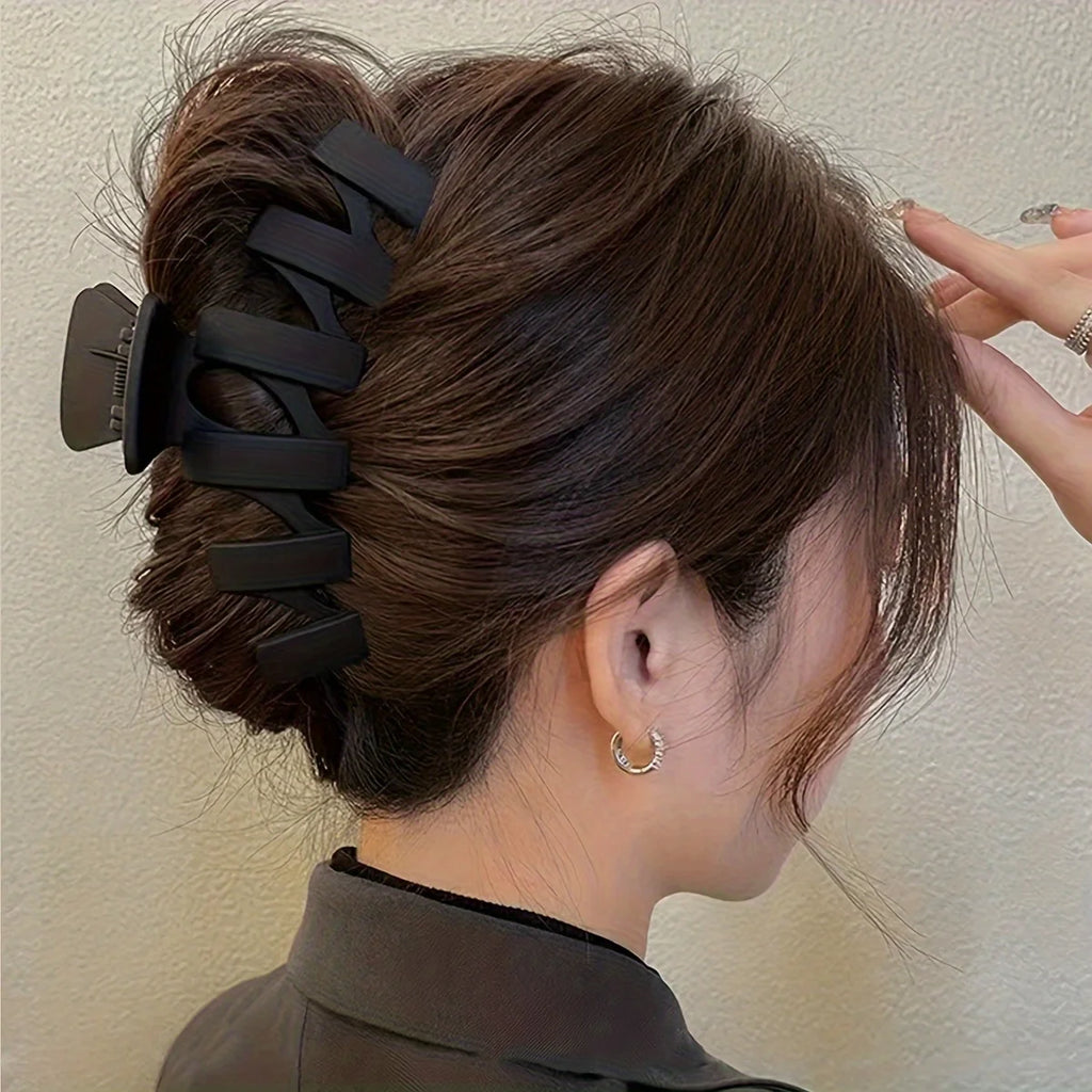 11pcs Women's High-end Frosted Clip Set Women's Back Head Hair Shark Clip Headwear Valentine's Day Hair Accessories 2025