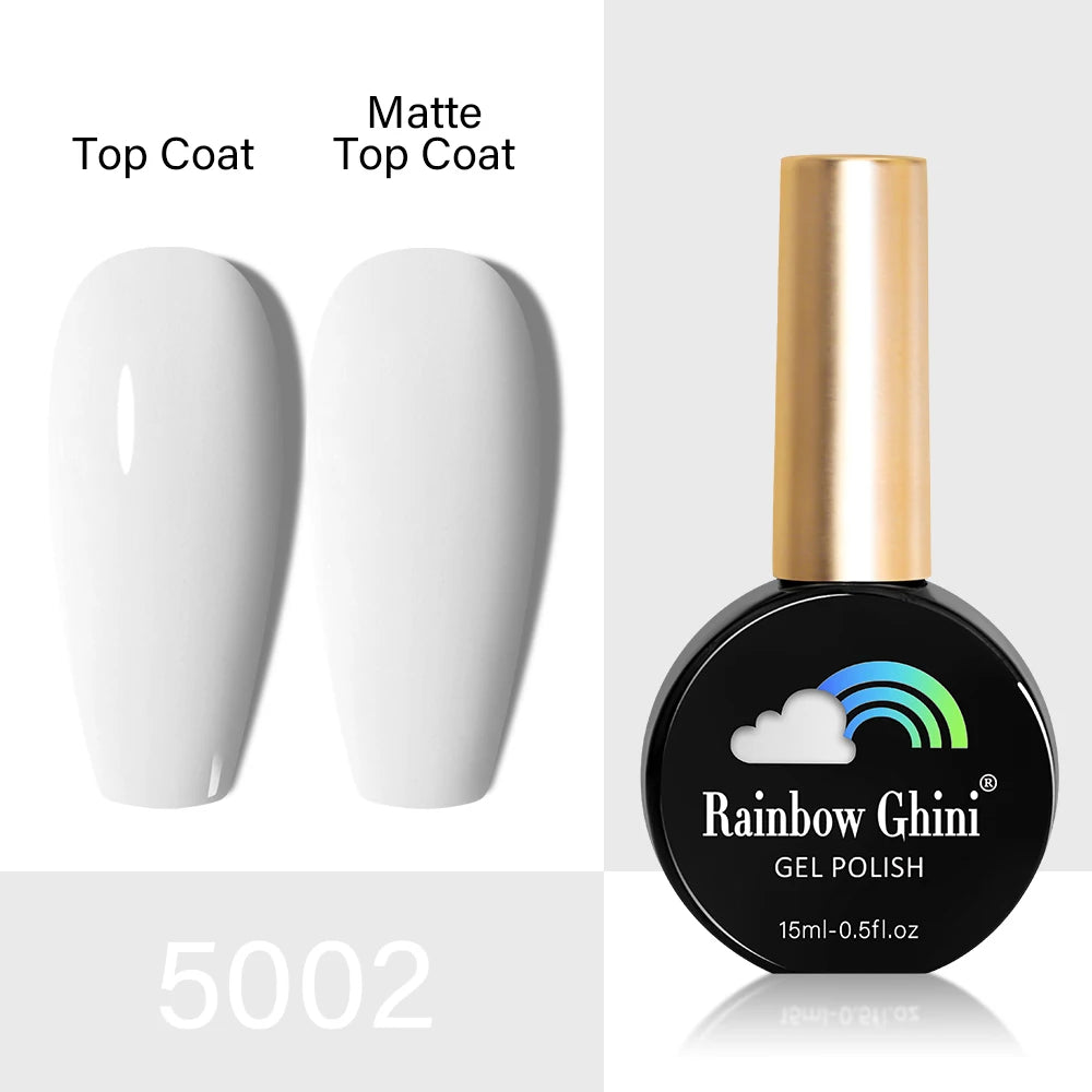 RG HEMA TPO FREE Neon Glitter Gel Nail Polish 15ml Nail Art Manicure Semi Permanent Gel Hybrid Varnishes Top Base Coat UV Nail