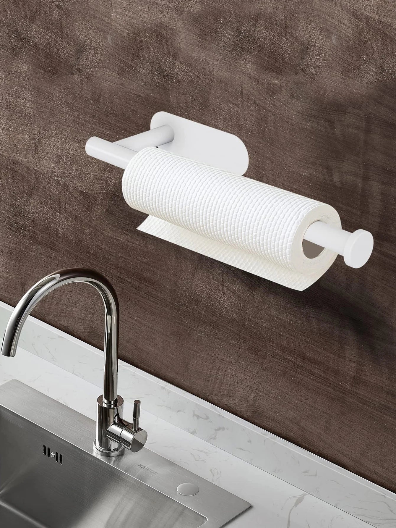 Kitchen Paper Towel Holder Adhesive Tissue Hanger Toilet Roll Paper Dispenser Cabinet Storage Napkin Rack Bathroom Accessories