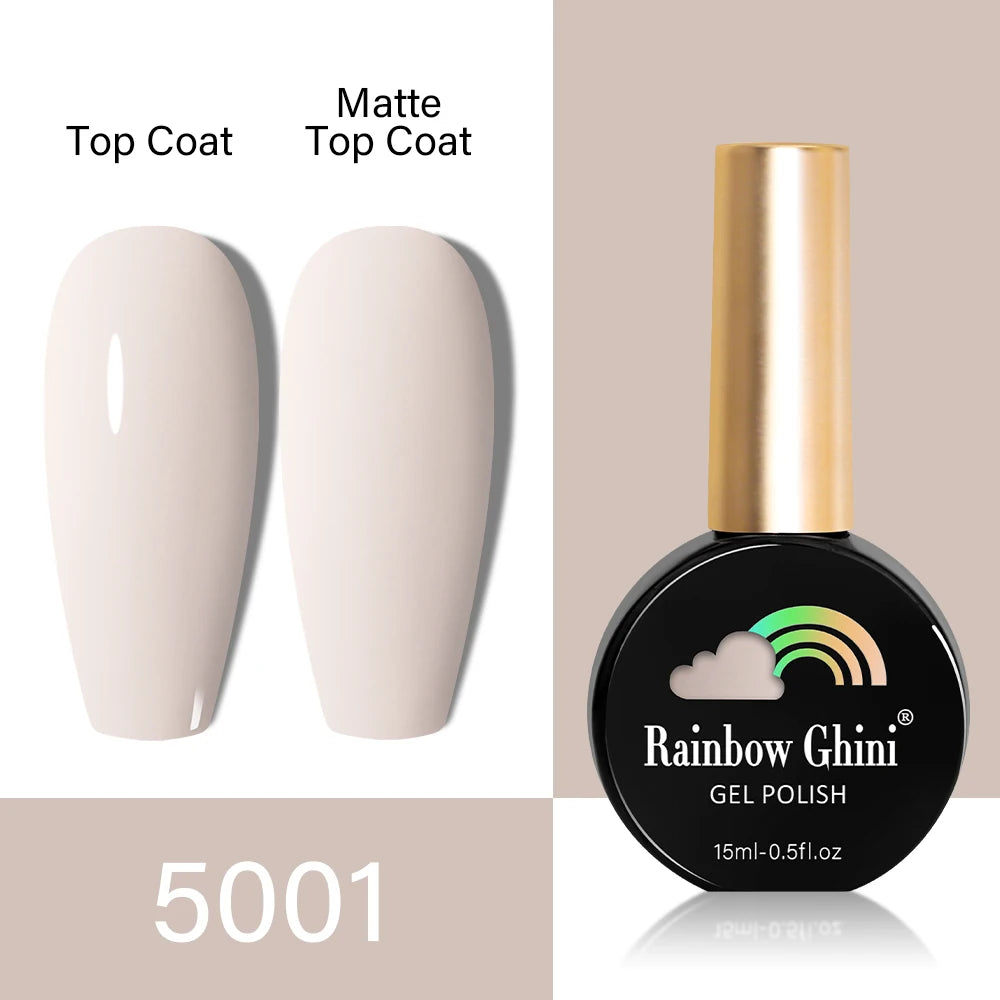 RG HEMA TPO FREE Neon Glitter Gel Nail Polish 15ml Nail Art Manicure Semi Permanent Gel Hybrid Varnishes Top Base Coat UV Nail