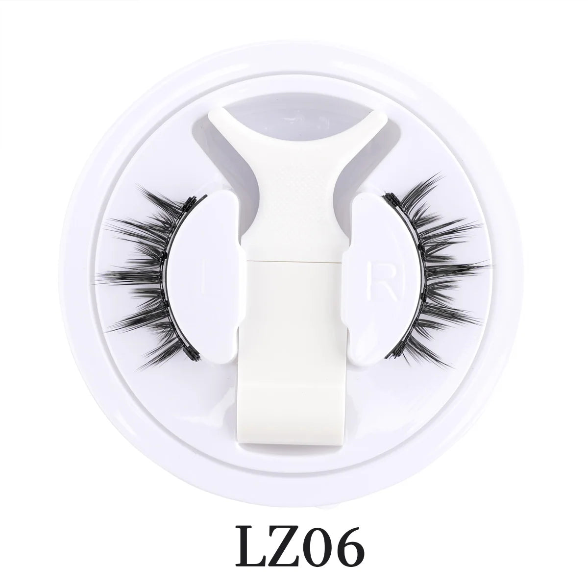 Reusable Magnetic Eyelashes 1 Pair Natural Curly Fluffy Magnetic False Eyelashes No Glue Needed Lashes Makeup with Tweezer Set