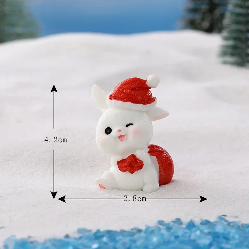 Kawaii Mini Rabbit Ornament Garden Rabbit Statue Gift for Kids Children Baby Room Decoration Toy Miniature Figurines Home Decor