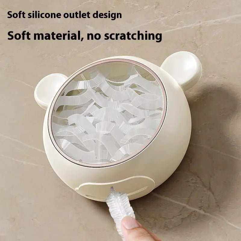 Wall Mounted Dustproof Box Food Cover Wrap Rack Plastic Wrap Storage Box Cling Film Organization Home Kitchen Storage Box Cover