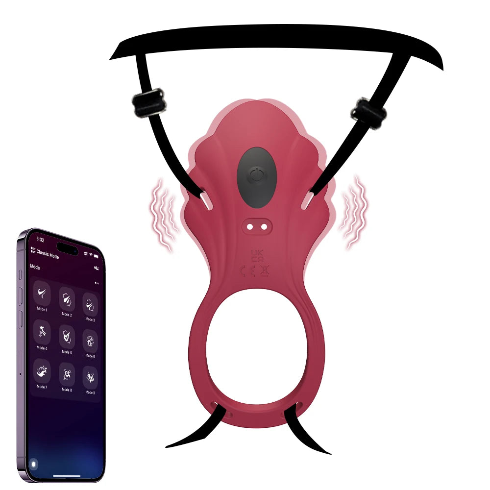 APP Control Wearable Panty Vibrator for Women Vibrating Penis Ring Clitoral Stimulator Female Sex Toy for Men Sexual Pleasure