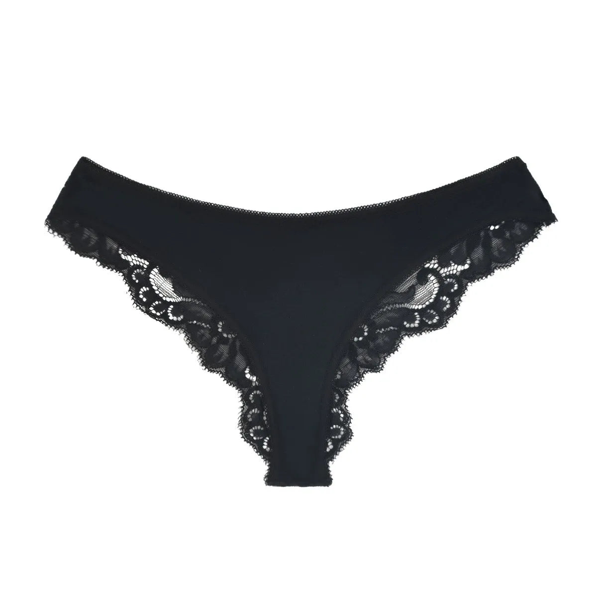 1pcs New Style Sexy Lace Women G-string Low Rise Solid Elegant Sexy Lingerie Breathable Comfortable Lady Thongs Floral Underwear