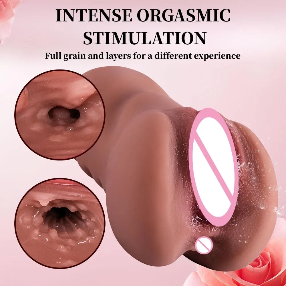 Super Realistic Vagina Anal Male Masturbator Qualitative Materials Masturbation Cup Sex Doll Pocket Pussy 18+ Sex Toys For Men