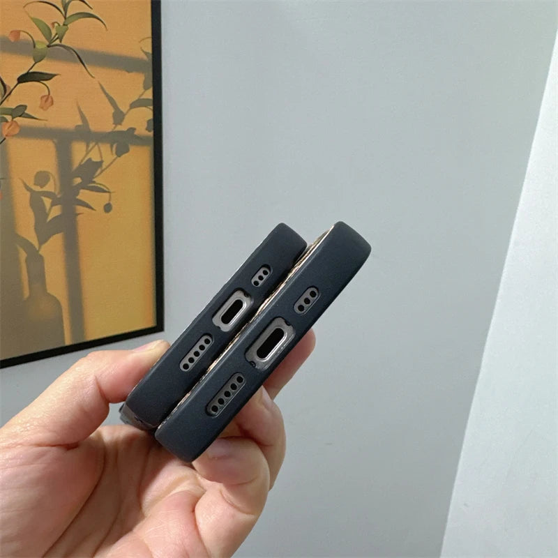 Luxury leopard print pattern PU leather Case for iPhone 16 15 14 Phone Cover 15 14 13 12 11 Pro MAX Hard Shockproof Back Funda